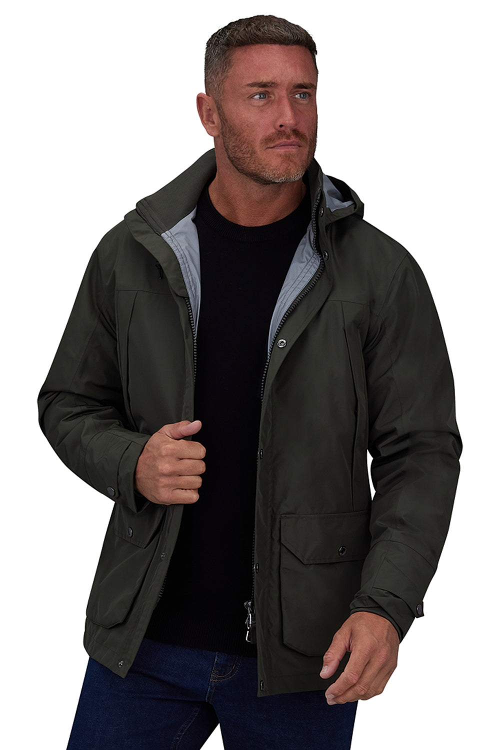 Waterproof Rain Jacket - Khaki