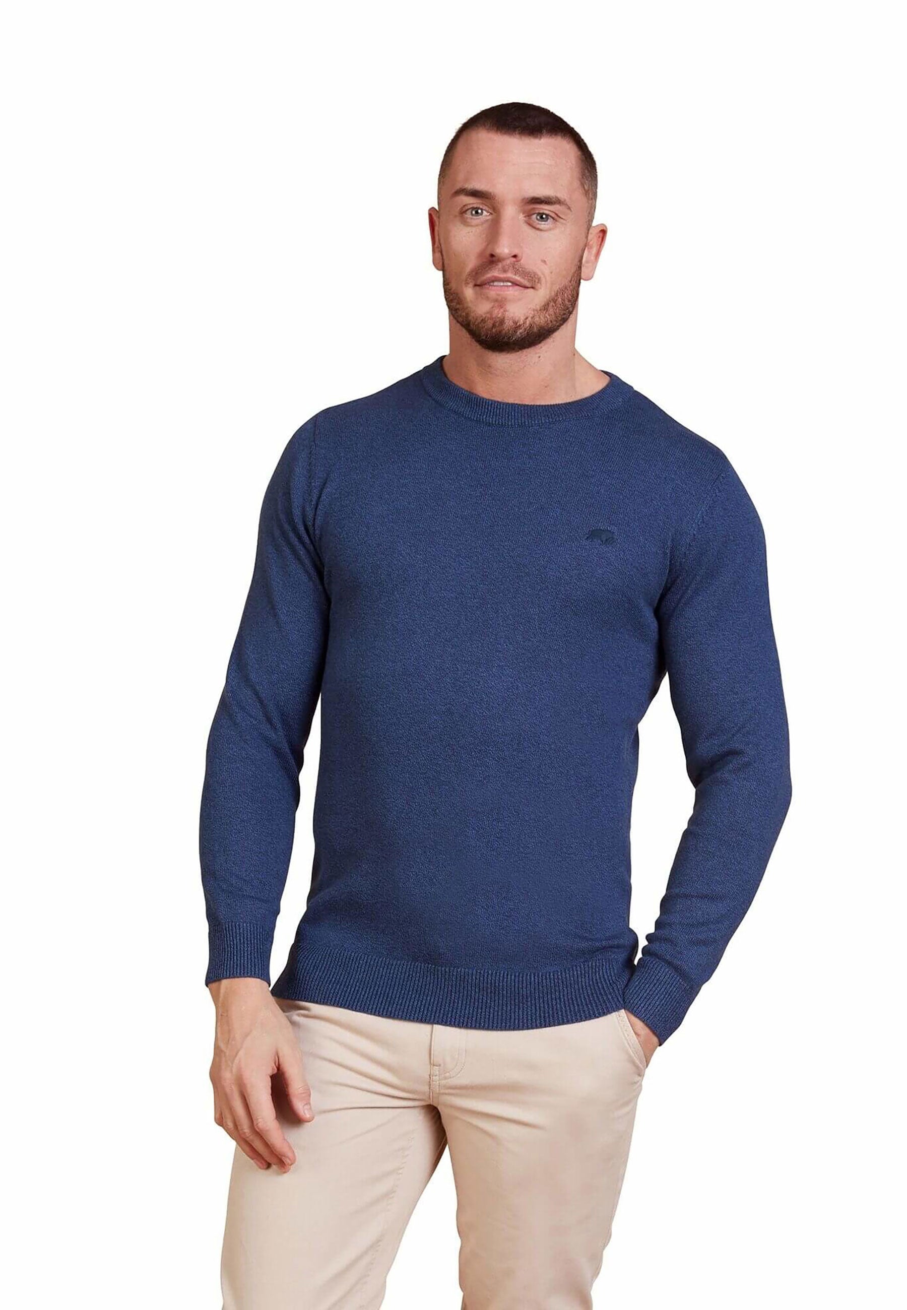 Knitted Cotton/Cashmere Crew Neck - Smart Denim