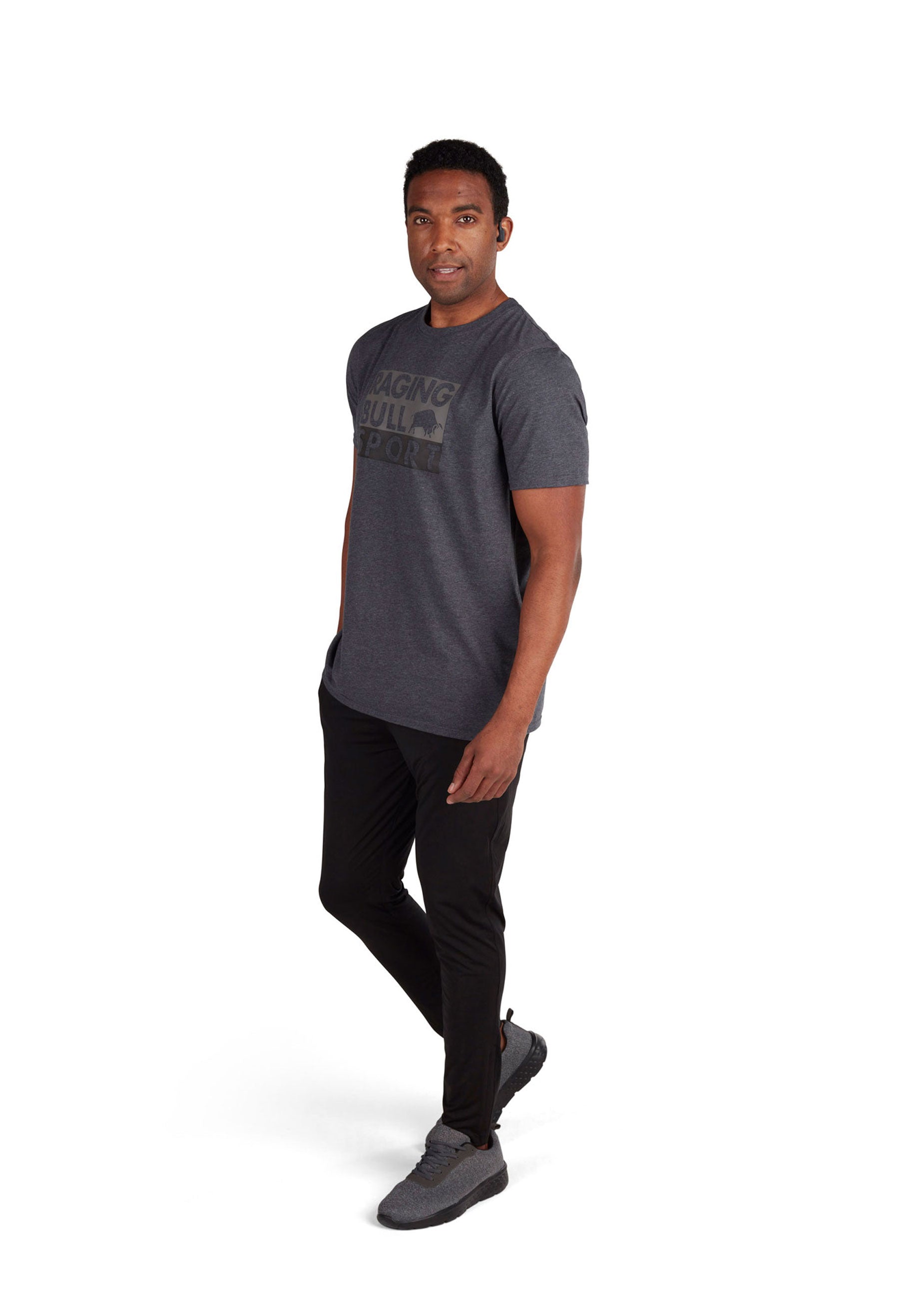 RB Sport Block T-Shirt - Dark Grey Marl