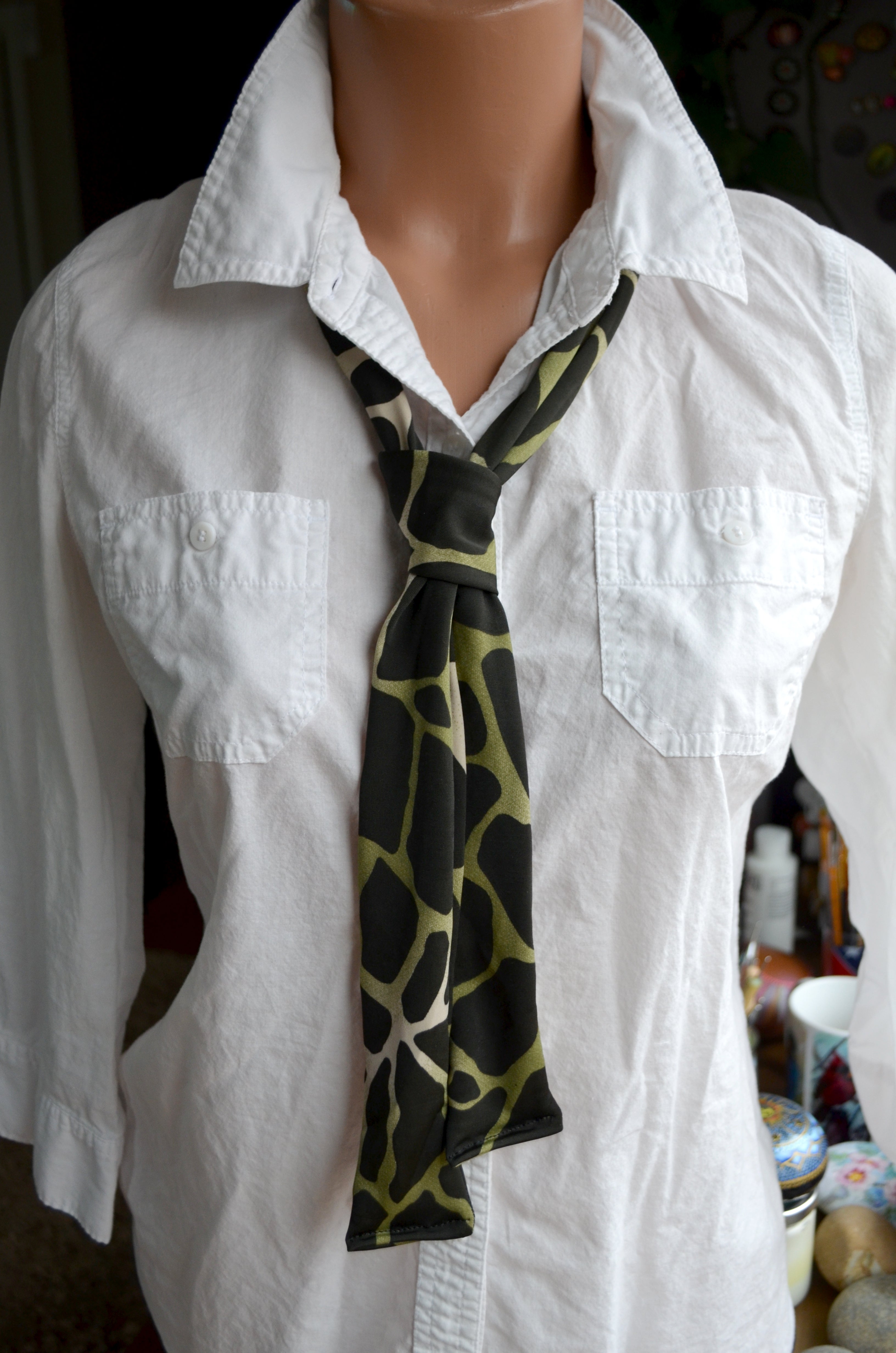 giraffe print scarf