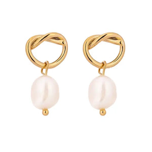 Pearl Knot Earrings - POLLEN.