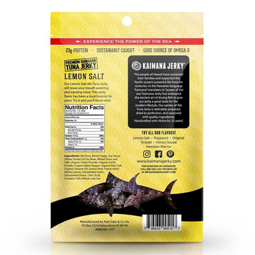 Kaimana Jerky Lemon Salt Ahi Tuna Jerky – Small Batch, Wild-Caught in Hawaii