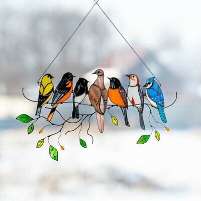 Stained Glass Bird Suncatcher