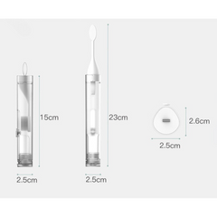 1 PÇ Escova de Dentes Dobrável Portátil Conjunto de Escovas de Dentes de Viagem Criativas Ferramentas para Limpeza de Dentes Pode conter Pasta de Dente