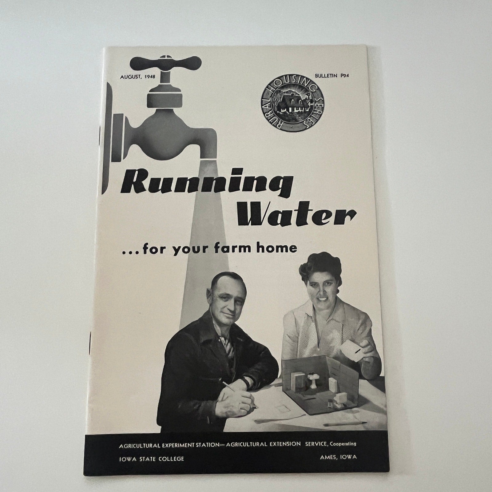 Running Water For Your Farm Home 1948 Ames Iowa Farm Bulletin Booklet TK2-XB4
