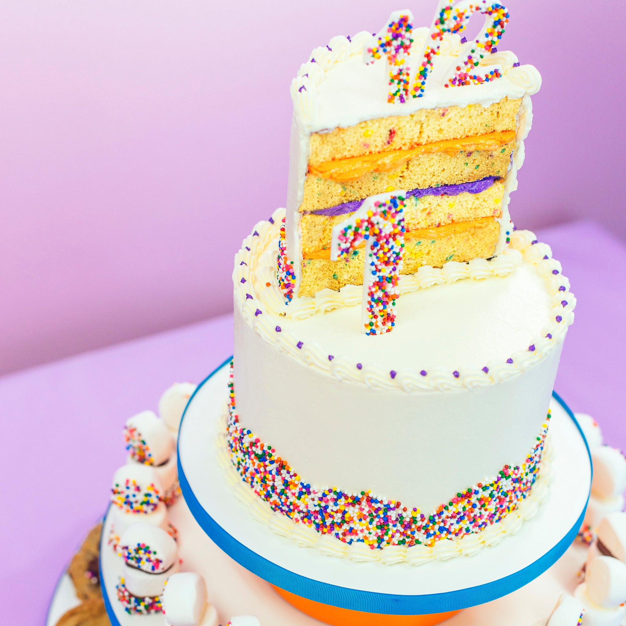 Half Birthday Funfetti Cake How To Cake It