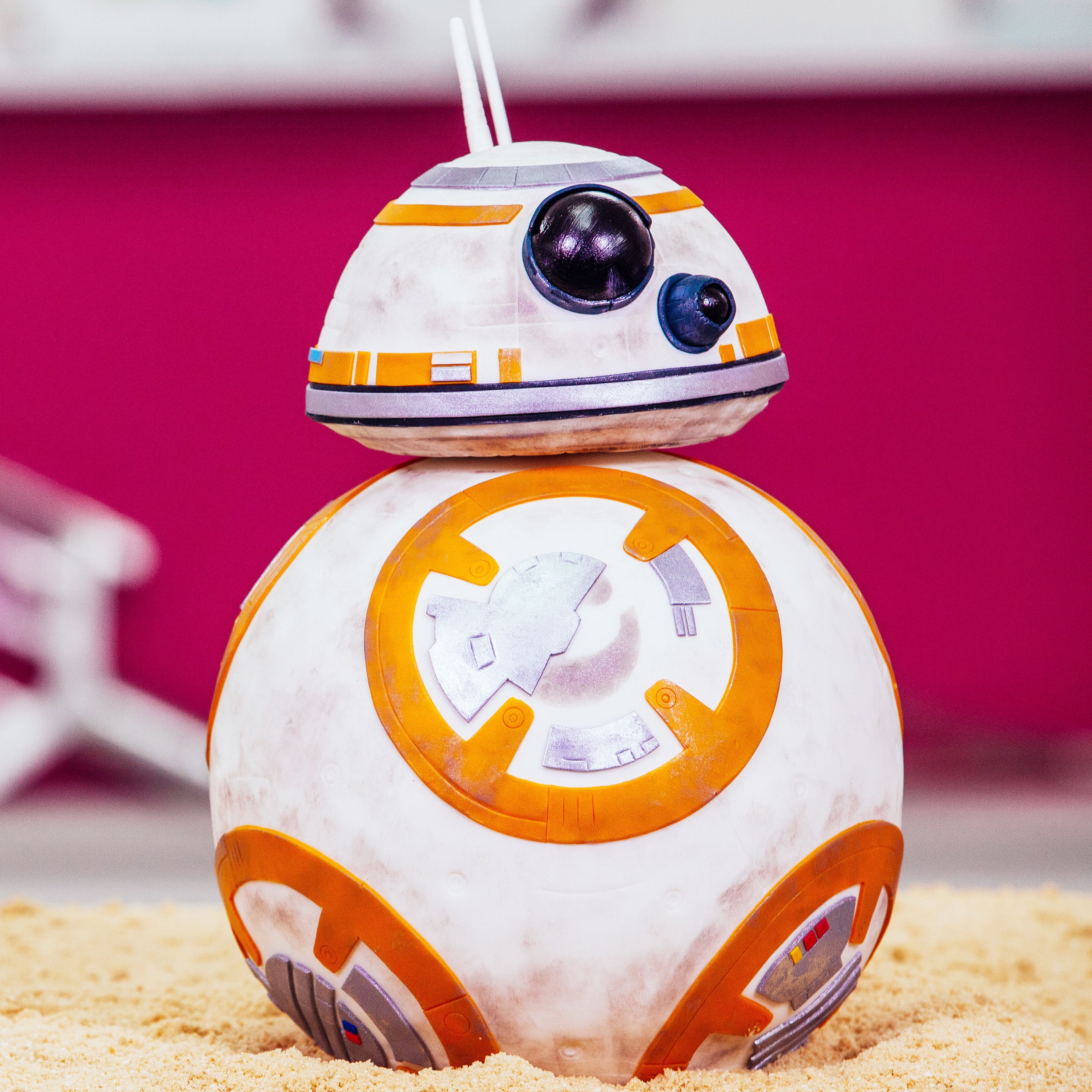 bb8 cake flat