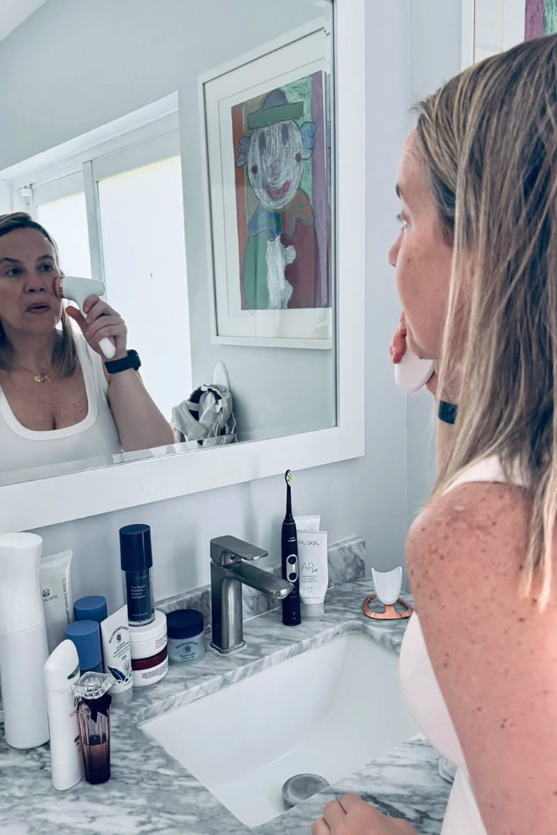 Using ageLOC LumiSpa iO as part of daily skincare routine