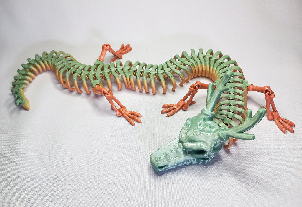 3D Printed Articulated Dragons with STL Files Download