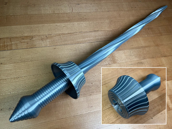 Collapsing Drill Sword (Print-in-Place)