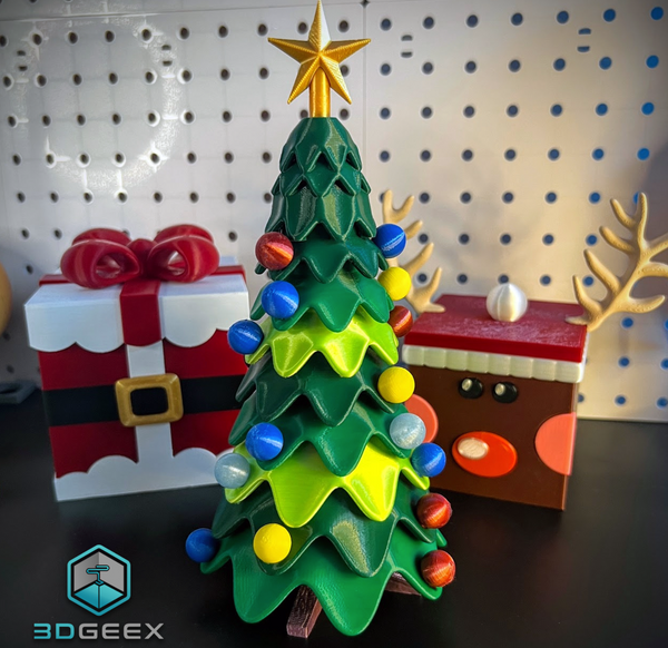3D printed THREADED CHRISTMAS TREE