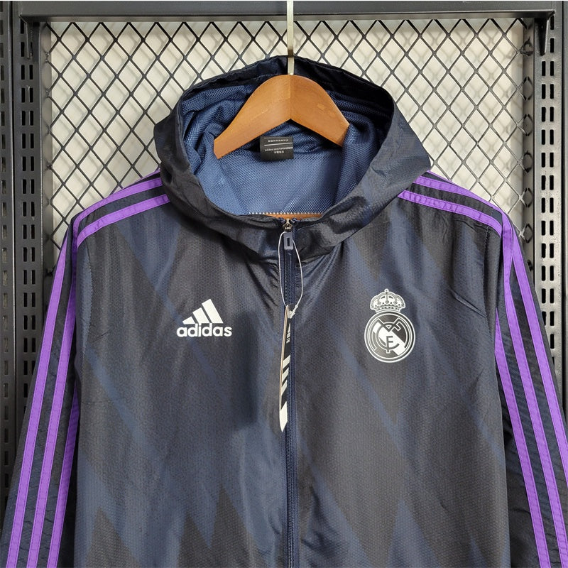Penélope cómodo Oblicuo Real Madrid Cortavientos Negra y Morada – Tus Camisetas