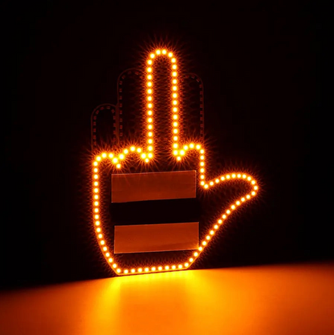 The Glogesture - Led Hand Sign,Glogesture Hand Light for Car, The
