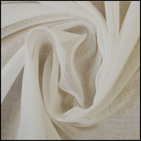 White muslin fabric