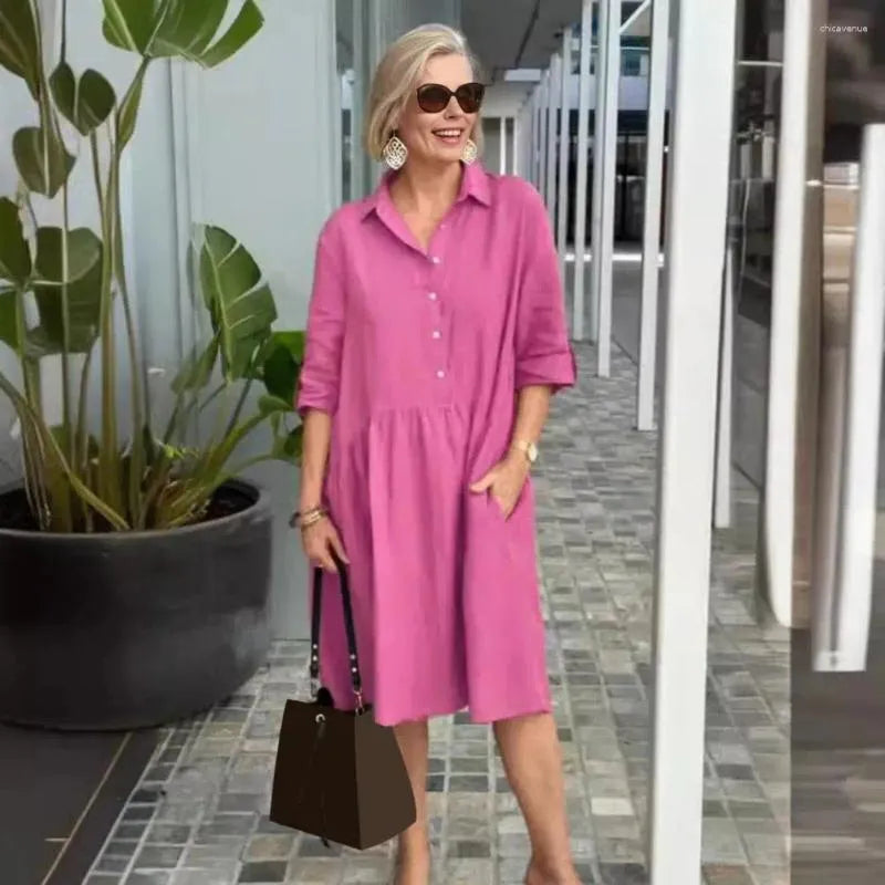 Amelia Robe decontractee en coton linen
