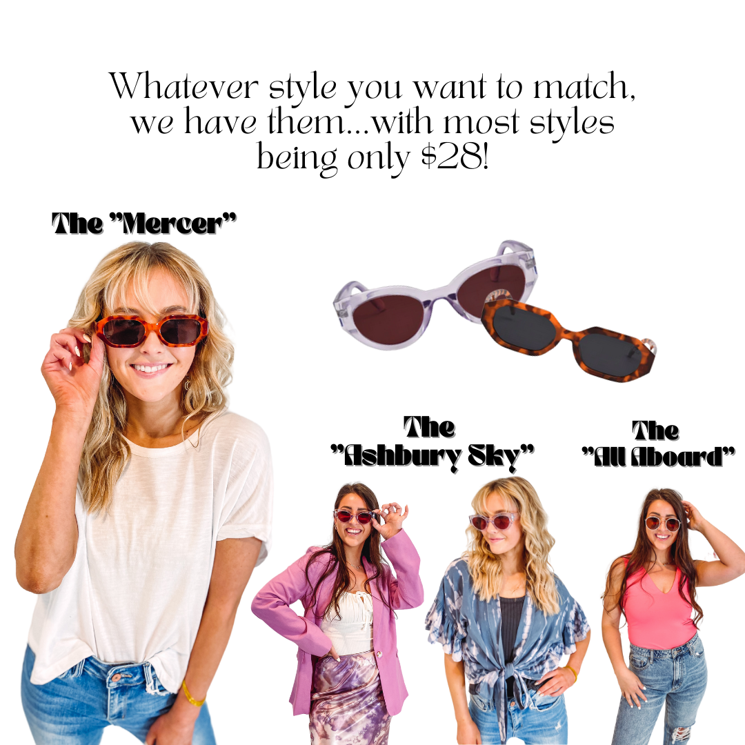 bold women's sunglasses under $30 at Eccentrics Boutique