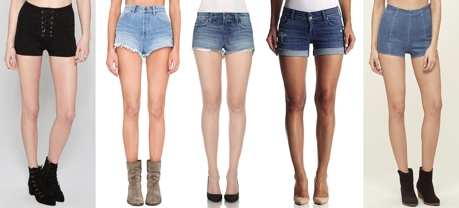 Women's cut off denim shorts at Eccentrics Boutique