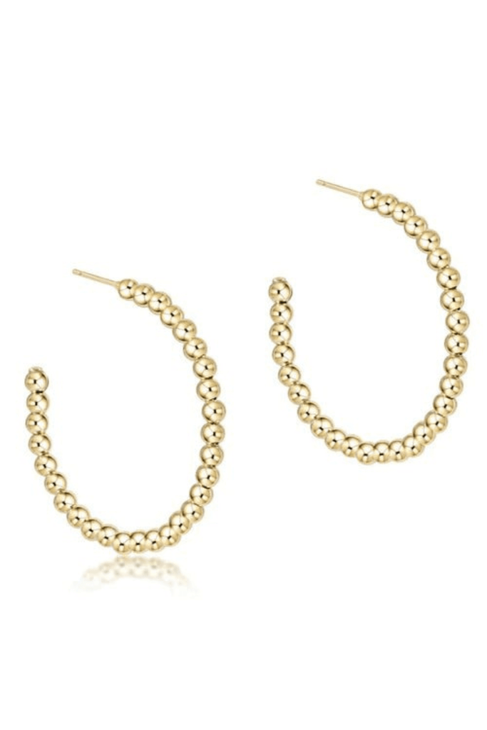 Gold Filled Pearl Hoop Earrings | Handmade by Libby & Smee