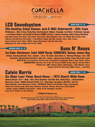2016 Coachella Lineup