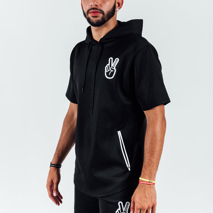 short sleeve basketball hoodie