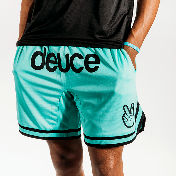 Deuce brand basketball vibe shorts mint
