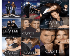 Castle 1-8 Seasons Full 60 Discs DVD New Sealed Series (Sleeveless Open)