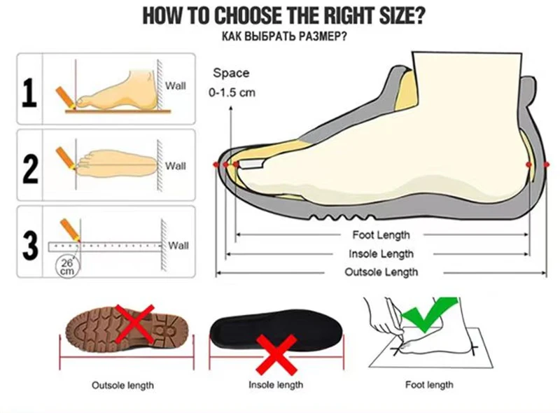 Motorcycle Off-Road Boots Sizing chart 5