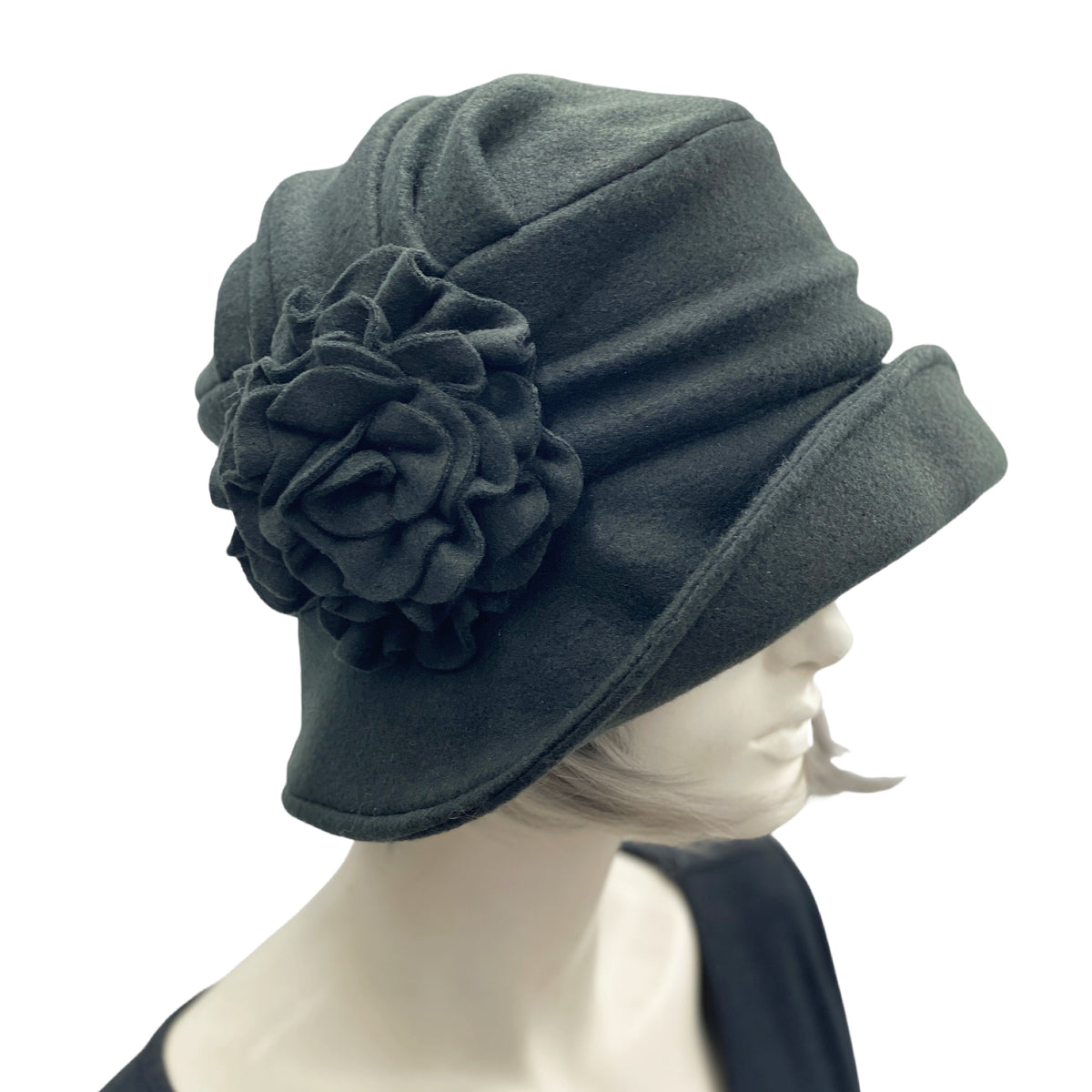 Downton Abbey Style Fleece Hat | The Alice Cloche – Boston Millinery
