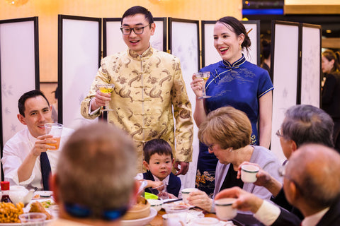 Multicultural Wedding Chinese Banquet Couple Matching Outfit | Madam Shanghai