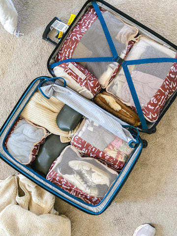organized suitcase