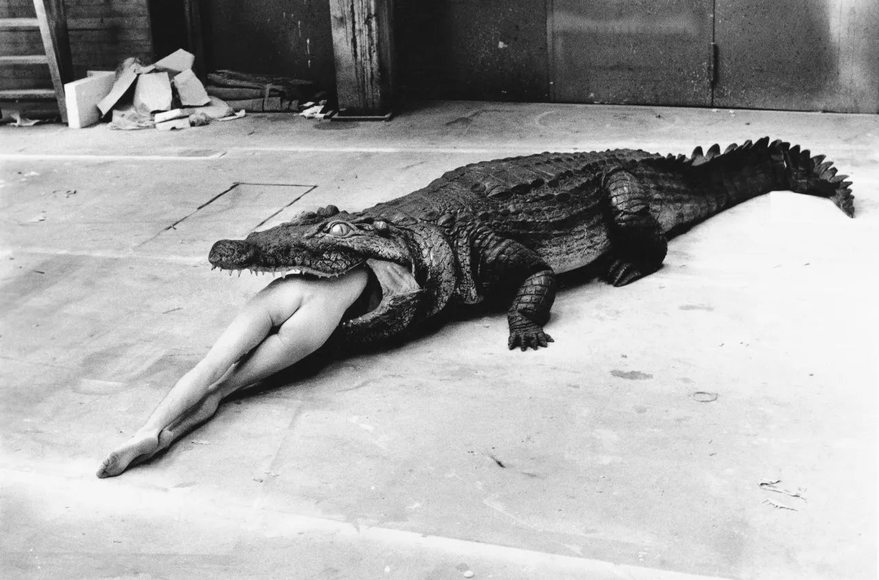 A Scene from Pina Bausch’s Ballet, Wuppertal, 1983. Image courtesy of the Helmut Newton Foundation.