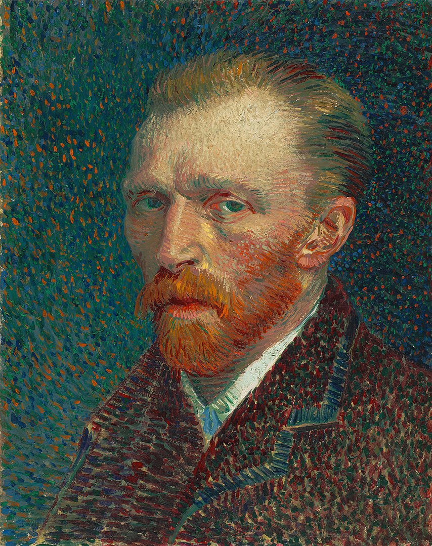 Self-Portrait, Vincent van Gogh, 1887, via Wikimedia Commons