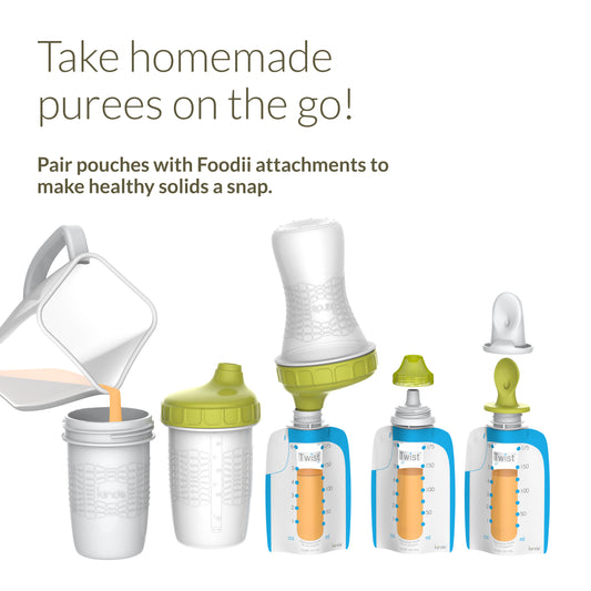 Kiinde Twist Breast Milk Storage Bag and Ice Pack Kit for Breastfeeding Moms - G