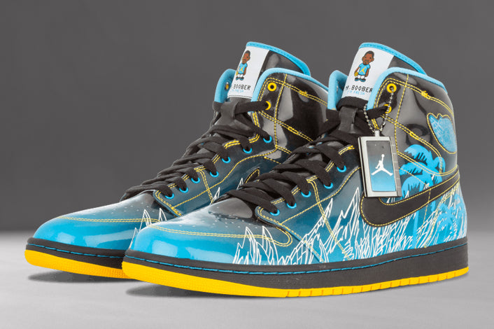 Paio sneakers alte Air Jordan 1 x Tony Taylor "Doernbecher"