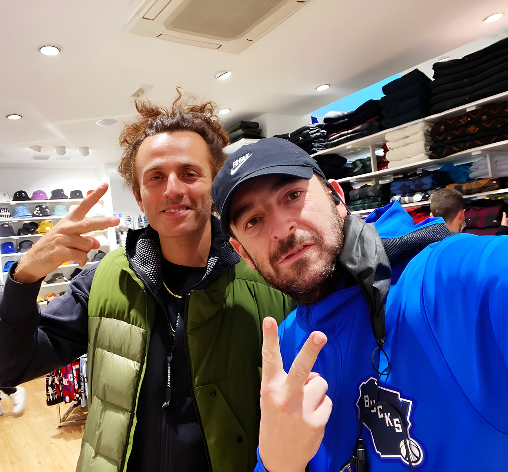 Ghemon Italian rapper guest at the inauguration of Atipici Shop Milano inside the shop in Corso Buenos Aires 25