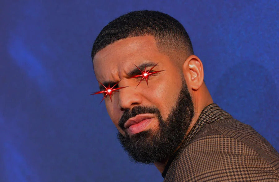 Drake laser eyes