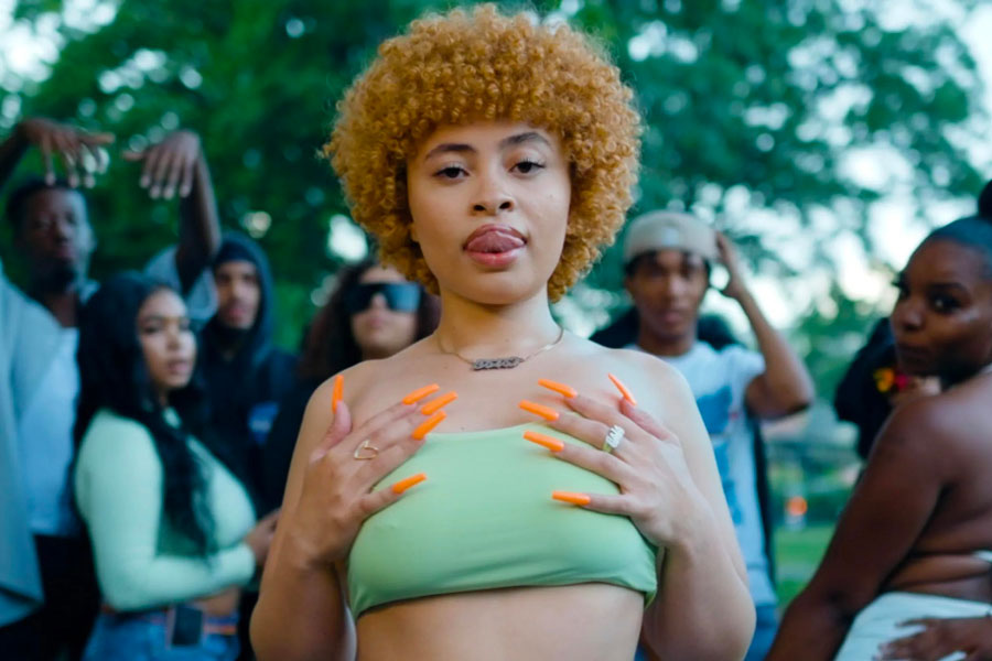Ice Spice in a music video