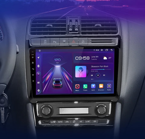 Radio navigation VW Polo 5 2008-2020 Android Auto Carplay GPS – Multigenus