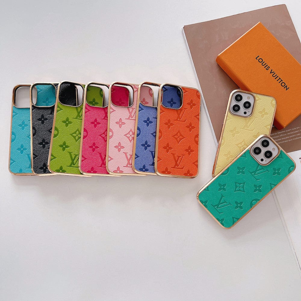 Louis Vuitton Rainbow Leather Case For iPhone - HypedEffect
