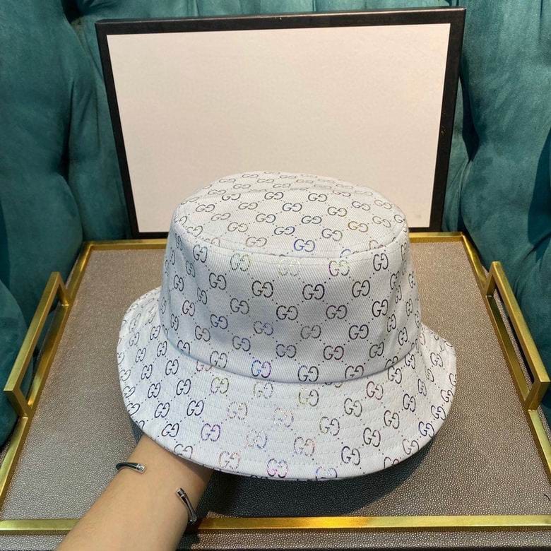 Louis Vuitton White Rainbow Bucket Hat - Light Effect - HypedEffect