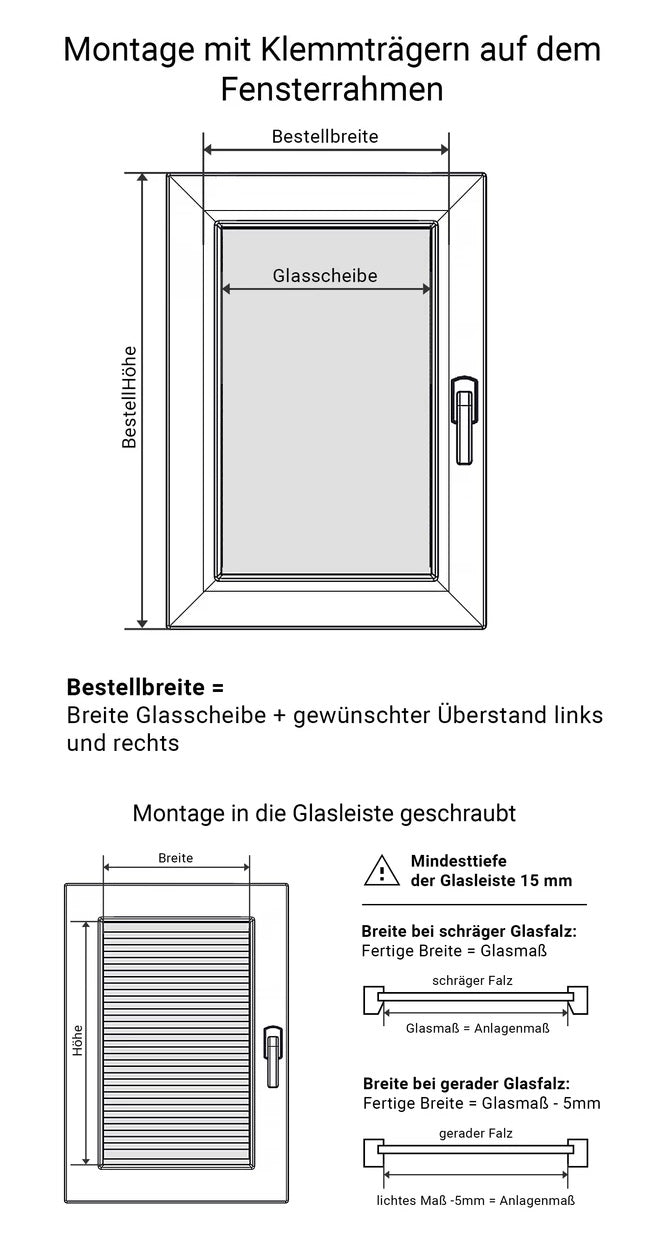 Tooltip Messanleitung als Grafik für Plissees