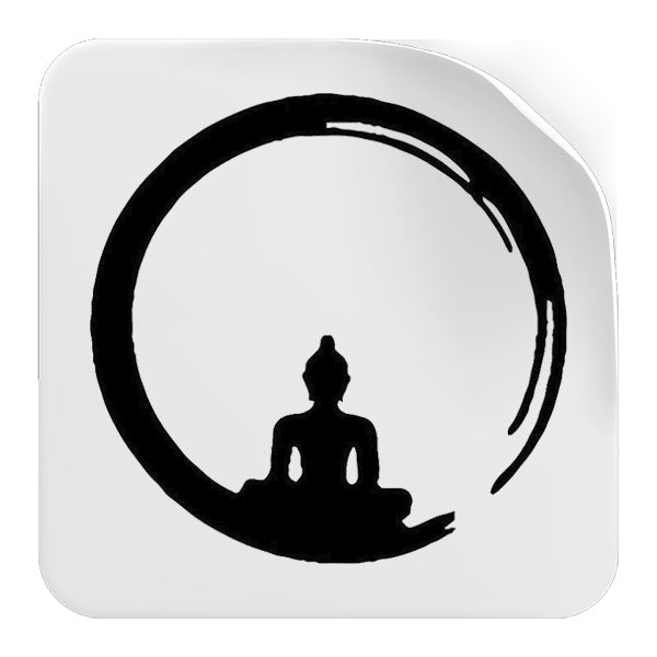 Sticker Zen Bouddha Jaune - XL (98cm x 102cm)