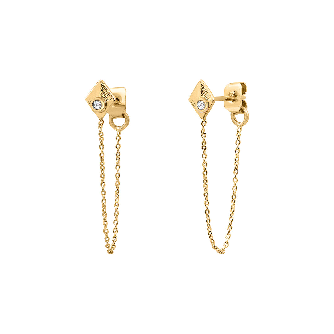 Flipkart.com - Buy arch fashion 1750 chain earring Brass Stud Earring  Online at Best Prices in India