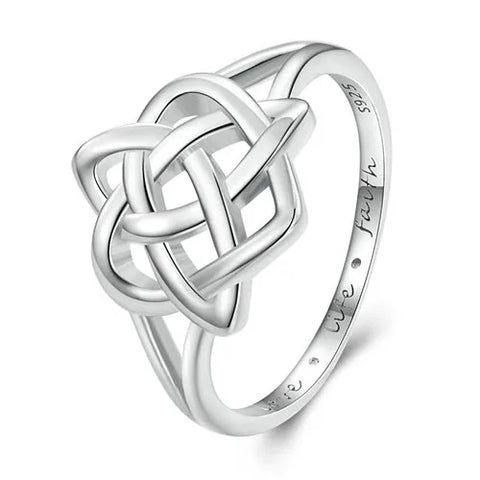 Celtic Love Knot 925 Sterling Silver Ring