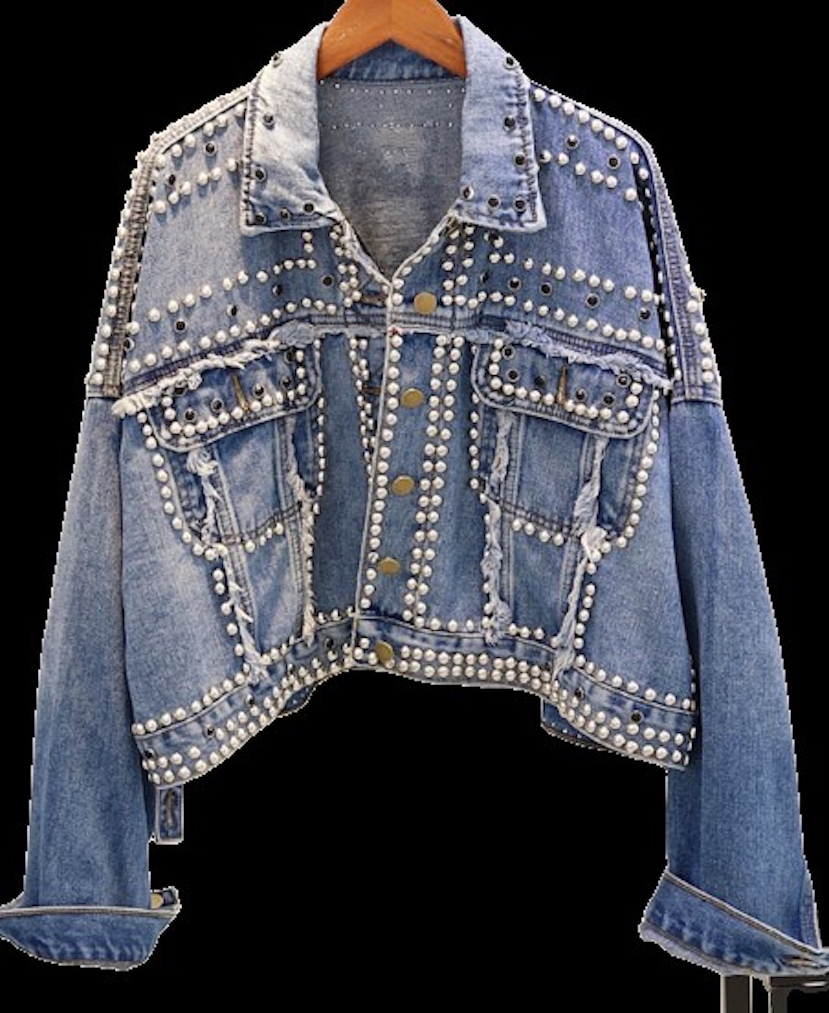 Stud Denim Jacket | Madonna & Co