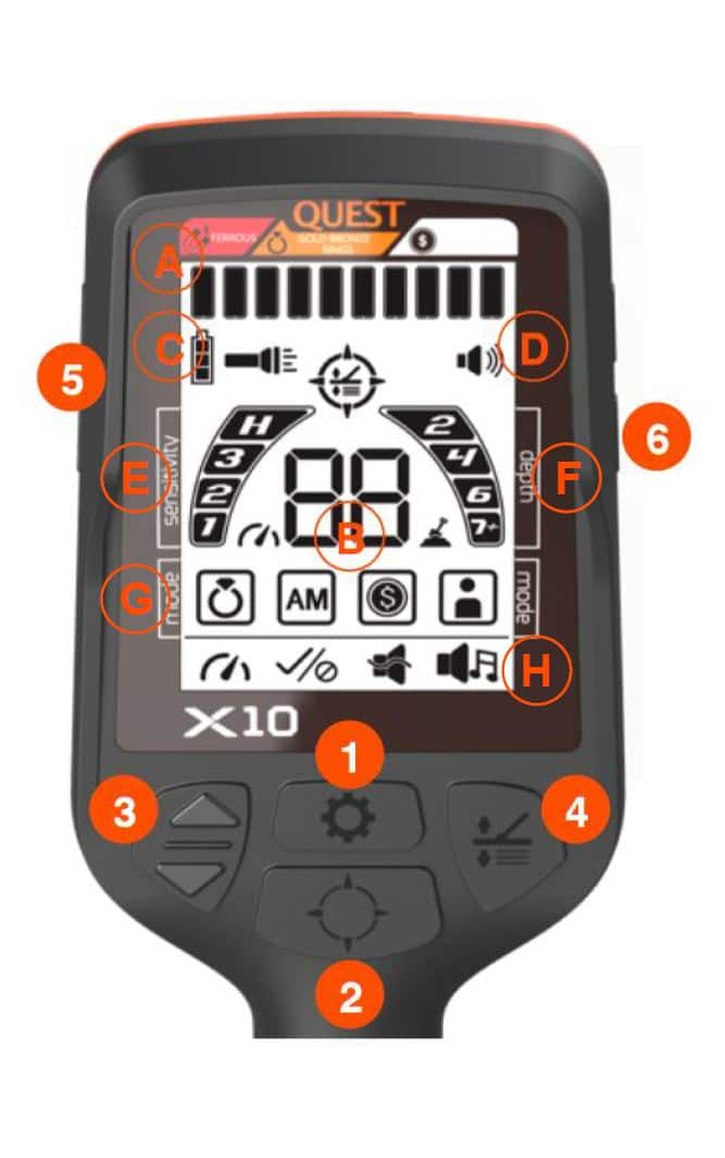 Quest X10 Display and Controls