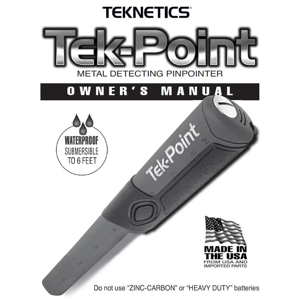Teknetics Tek-Point Instruction Manual Digital– Serious Detecting