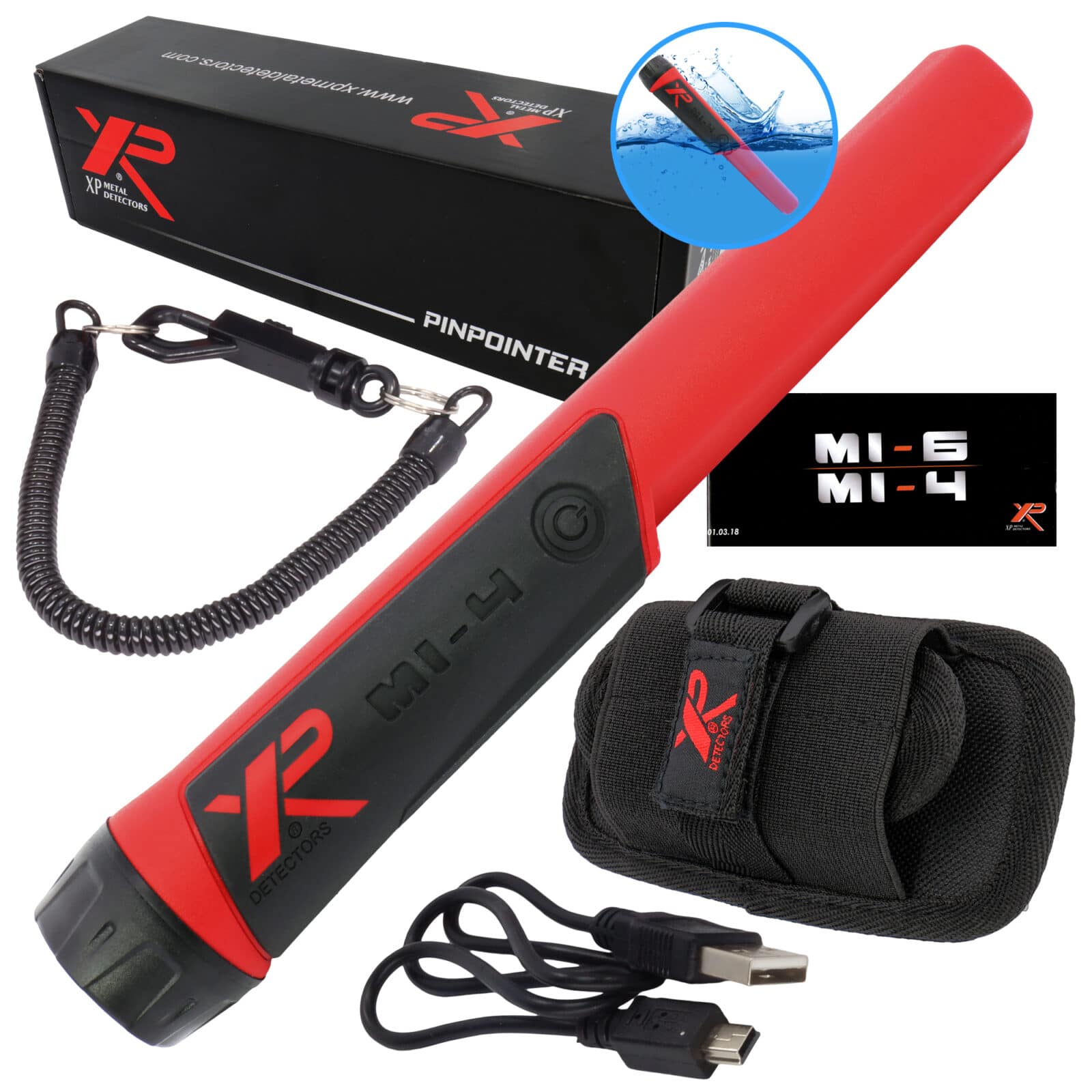 XP Metal Detectors MI-4 Waterproof Pinpointer Metal Detector with Hols–  Serious Detecting