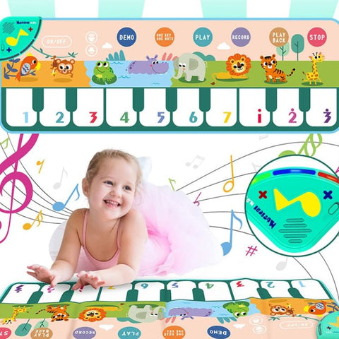 música infantil,jogo música chão piano pé criança - Brinquedos