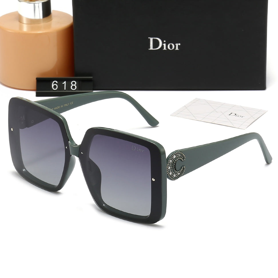 Dior New Fashion Women's Outdoor Tourism Beach Glasses Sungl